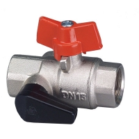 Топчест вентил со рачка пеперутка и отвор