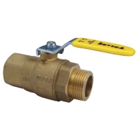 Топчест вентил за гас со долга челична рачка - DVGW тип K960, K960M - UN x SN, рамно дихтување