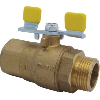 Топчест вентил со рачка пеперутка - DIN-DVGW G 260 тип, K950, K950M - UN x SN рамно дихтување