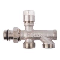 HERZ Бајпас тело - долен успонски вентил за систем за греење со една цевка, PROJECT серија