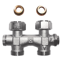 HERZ-3000 бајпас тело за систем за греење со една и две цевки со предподесување – прав модел, G 3/4