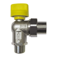 Топчест вентил – аголен со сигурносна рачка, заварлив приклучок - TAS 650 °C / 60 min - SN x конусно заптивање