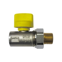 Топчест вентил – прав со сигурносна рачка, цевест приклучок со навој - TAS 650 °C / 30 min - UN x конусно заптивање