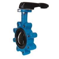 HERZ-Вентил пеперутка – прицврстување меѓу прирабници, ВВ рачен модел PN 16