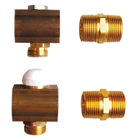 HERZ – поединечен излезен комплет – разделник и собирач со термостатски горен дел