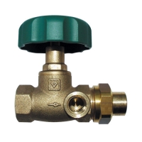 Затворачки вентил за инсталација за санитарна вода со можност за празнење-со внатрешен навој Х за лемење