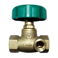 Затворачки вентил за инсталација за санитарна вода со можност за празнење-навој на двата краја според ISO 7/1