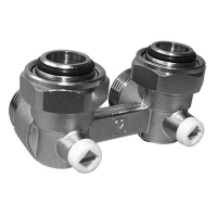 3000-PROJEKT вентил за систем за греење со две цевки, приклучок G 3/4 - аголен модел