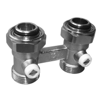 3000-PROJEKT вентил за систем за греење со две цевки, приклучок G 3/4 - прав модел