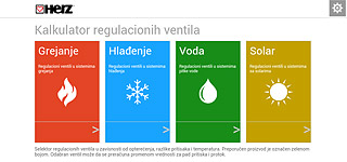 HERZ BV - Калкулатор за HERZ регулациони вентили