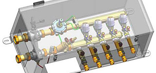 HERZ кутија за поврзување и регулација на термални единици